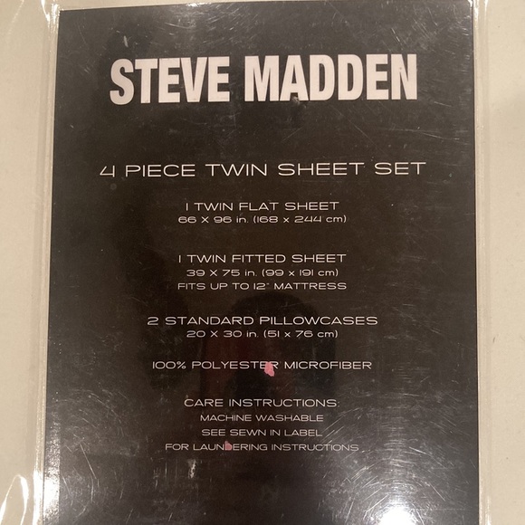 Steven Madden Twin Bedsheets - Picture 2 of 2